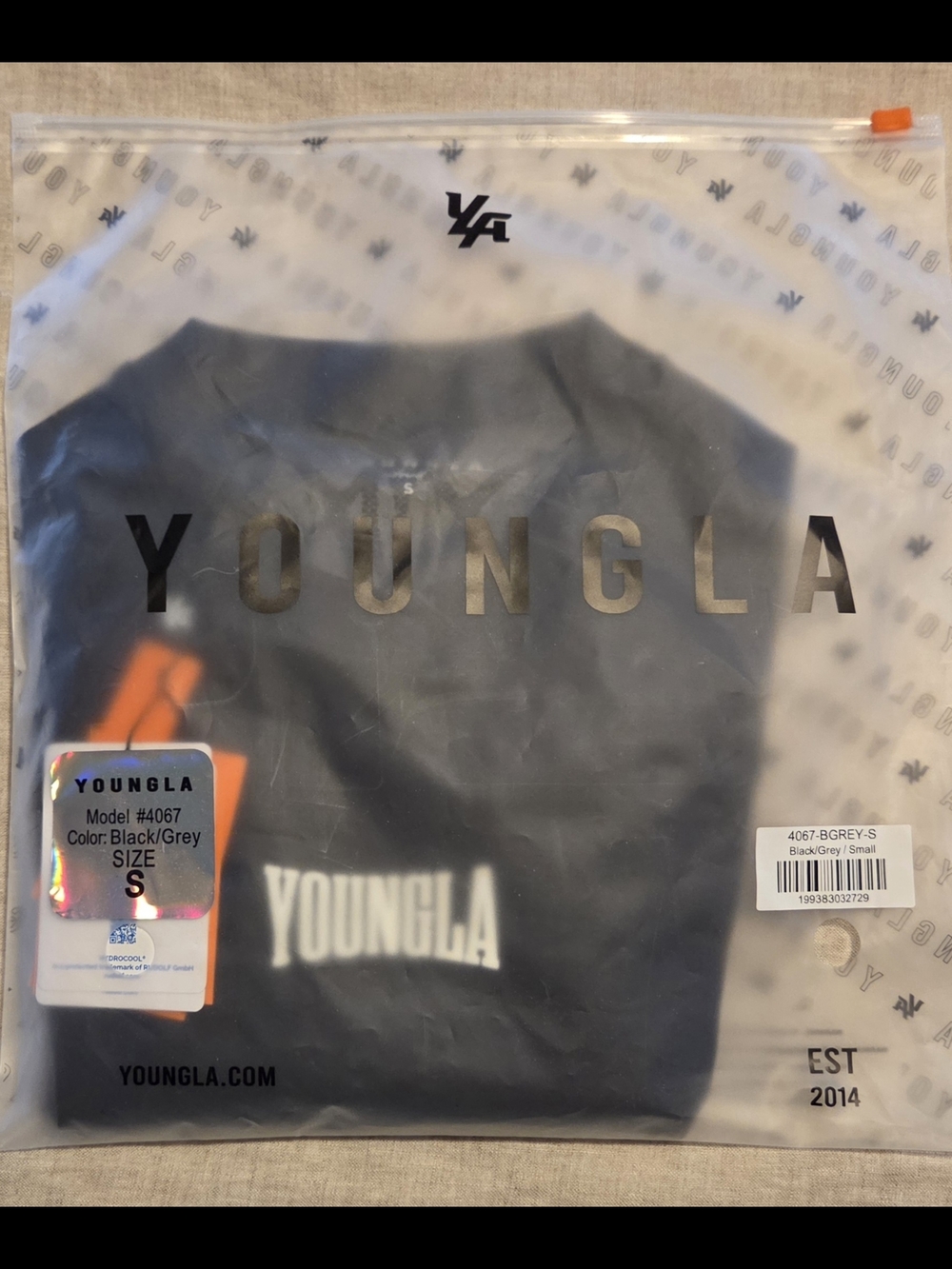 YoungLA Gothic Compression Tee Model #4067 Size Small